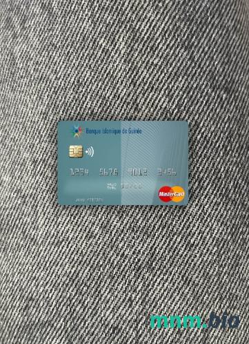 Guinea Banque Islmaique de Guinée wygląd zdjęcia mastercard skan PSD + zdjęcie